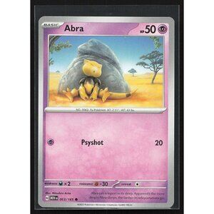 Pokemon TCG  - Abra - 063/165 - Scarlet & Violet 151 - Near Mint or Better